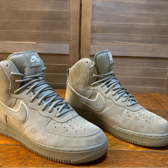 Nike Air Force 1 High Top Sneakers - Olive Stucco - Picture 2 of 15